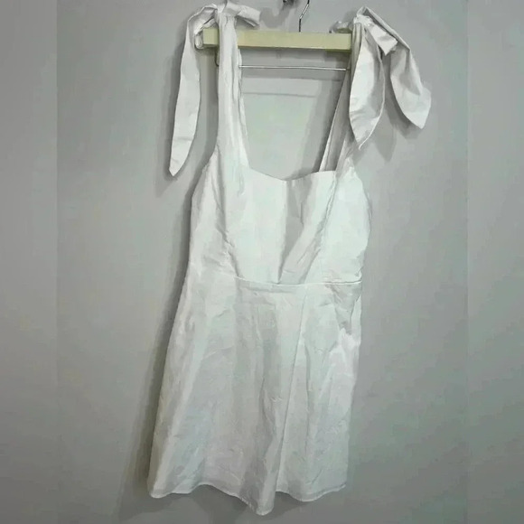 Show me your mumu Claire Mini White Dress Size Large - Picture 1 of 6